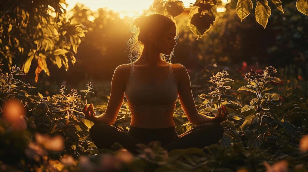 A serene hyperrealistic photograph depicting captivating beauty with vibrant colors.